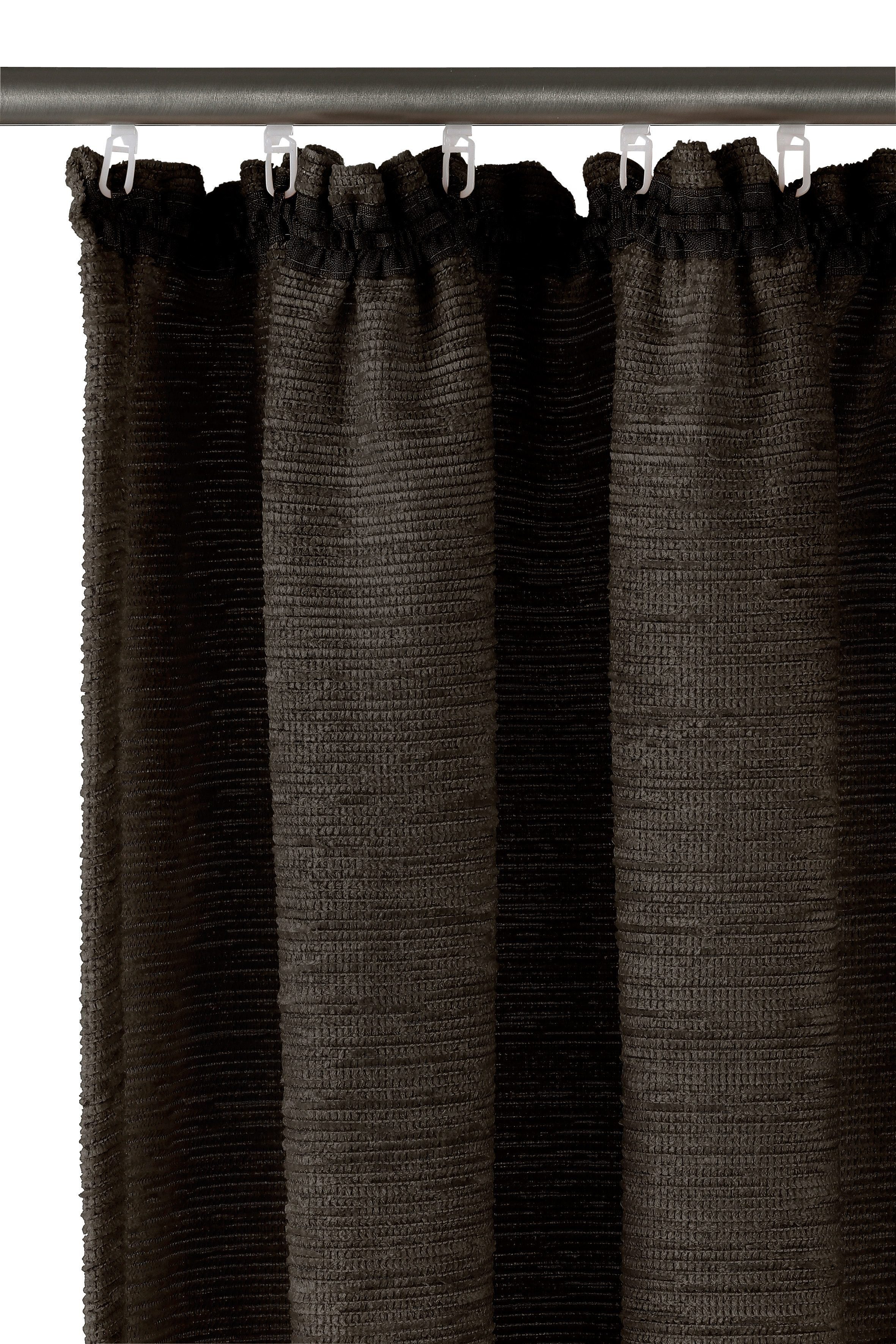Wirth Vorhang B-Holmsund (1 St), Kräuselband, blickdicht, Chenille