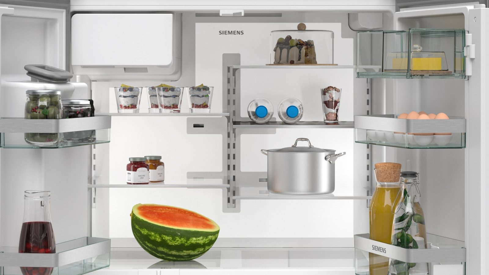 SIEMENS Side-by-Side KF 96 DPPEA noFrost edelstahl Festwasseranschluss Eiswürfel, Crushed Ice