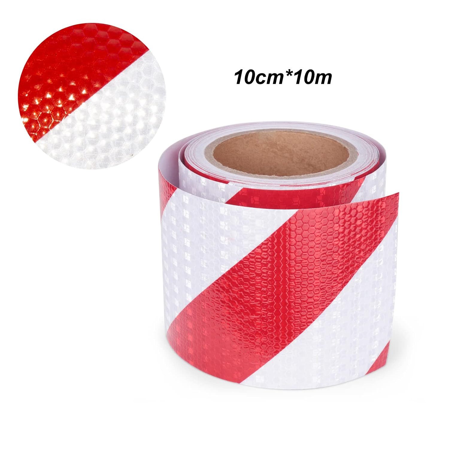 FELIXLEO Reflektorband Reflektierendes Klebeband Rot Weiß 10cmx10m Selbstklebend, (1 St)