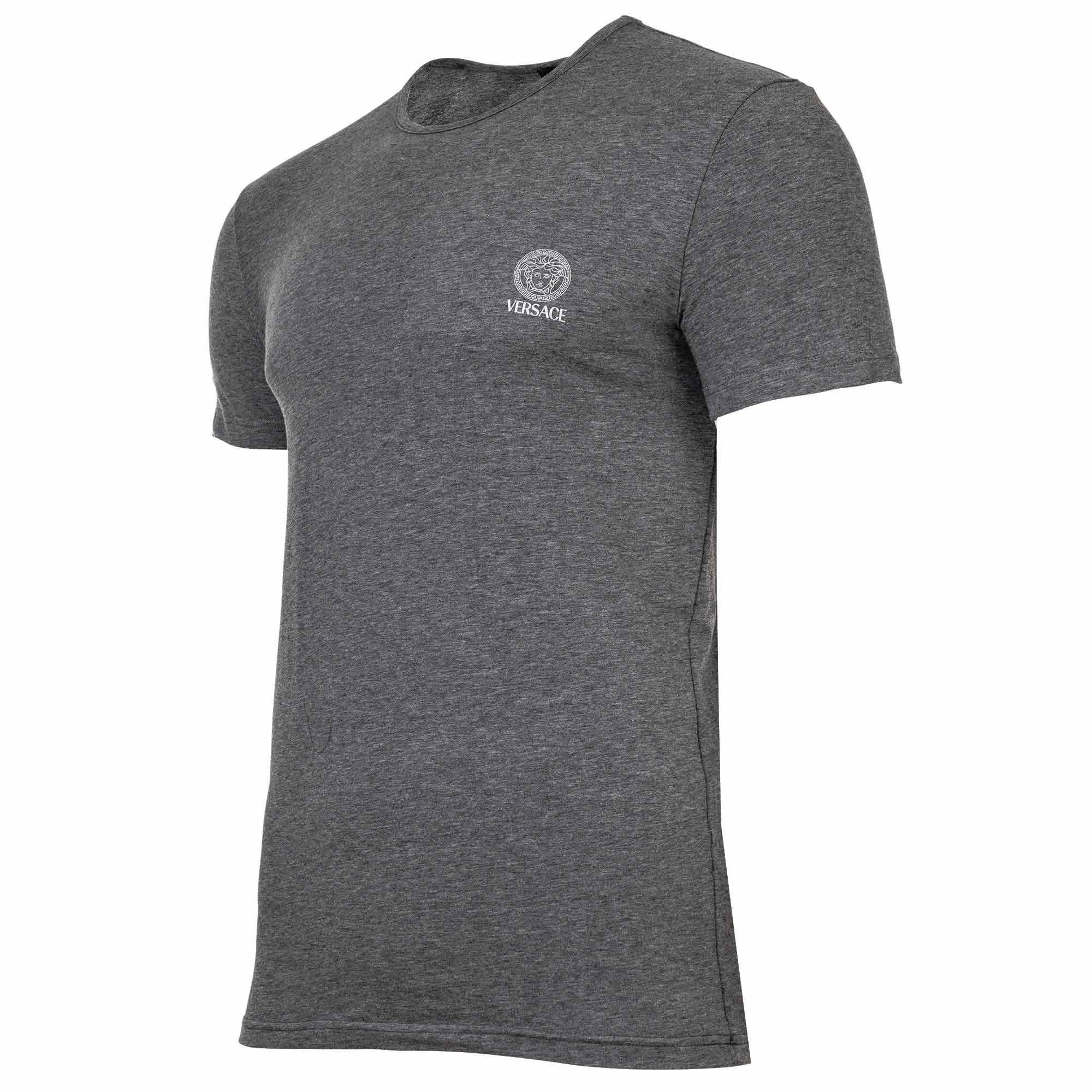 Versace T-Shirt Herren T-Shirt 1er Pack Baumwolle (Packung, 1er Pack)