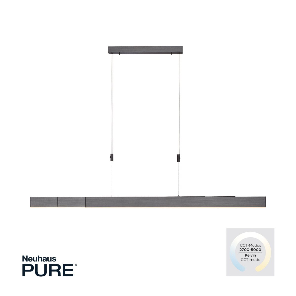 Pure-Moto, dimmbar, integriert, CCT, ausziehbar, Neutralweiß, Fernbedienung höhenverstellbar, Grau Paul fest Warmweiß, LED Neuhaus Tageslichtweiß, LED Pendelleuchte Schirm dimmbar,