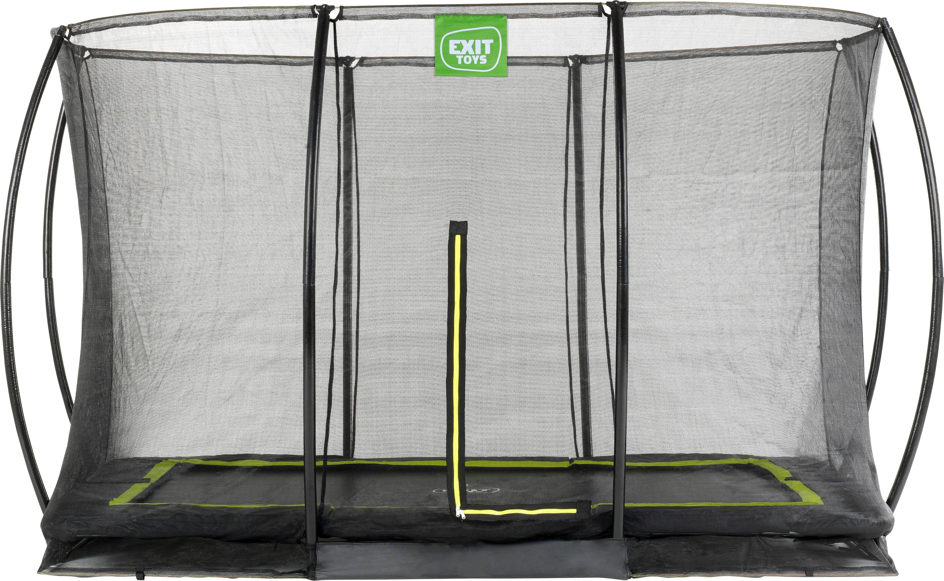 EXIT Gartentrampolin Silhouette Ground, mit Sicherheitsnetz