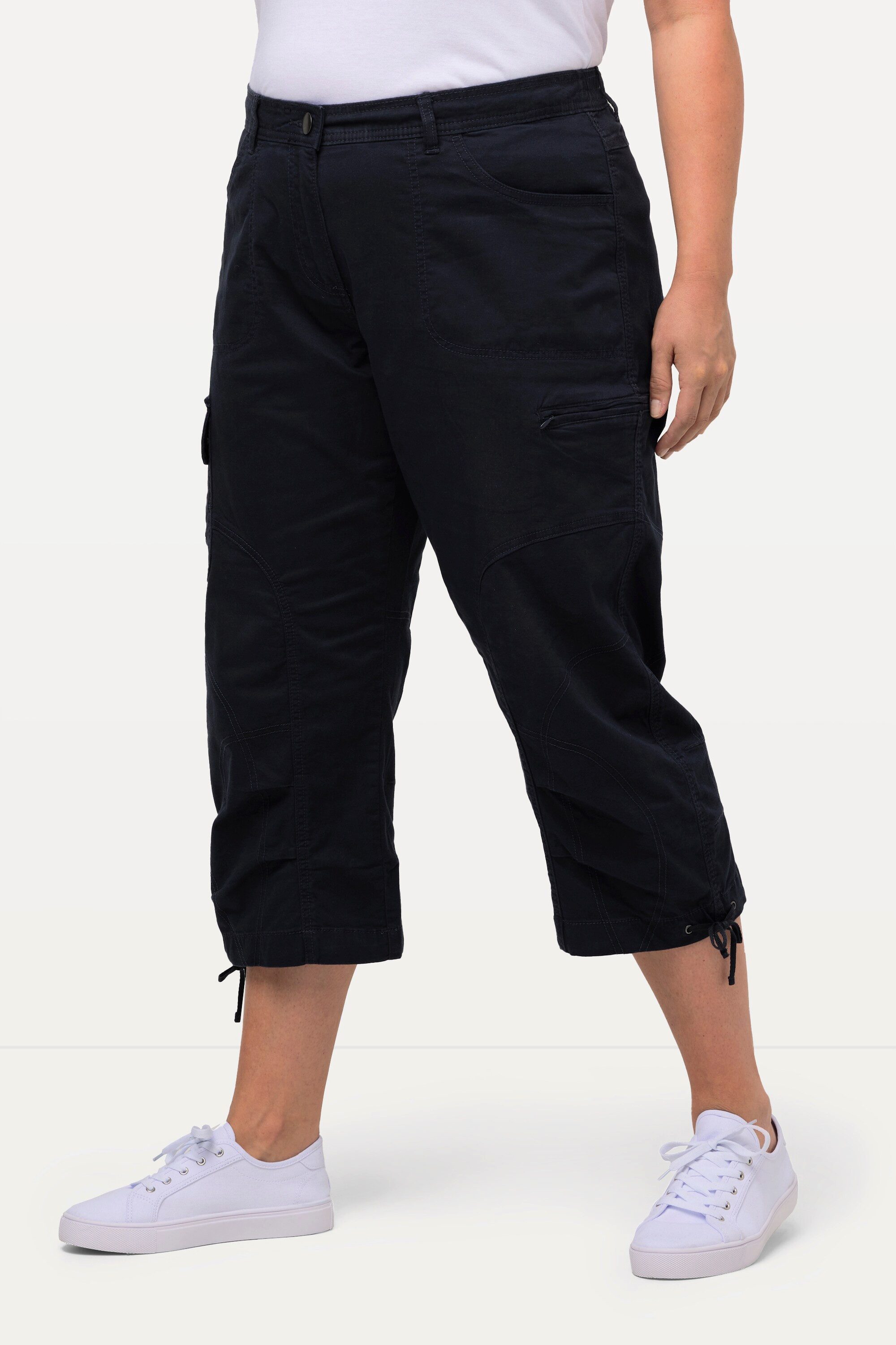Ulla Popken Cargoshorts 7/8-Cargohose Komfortbund günstig online kaufen
