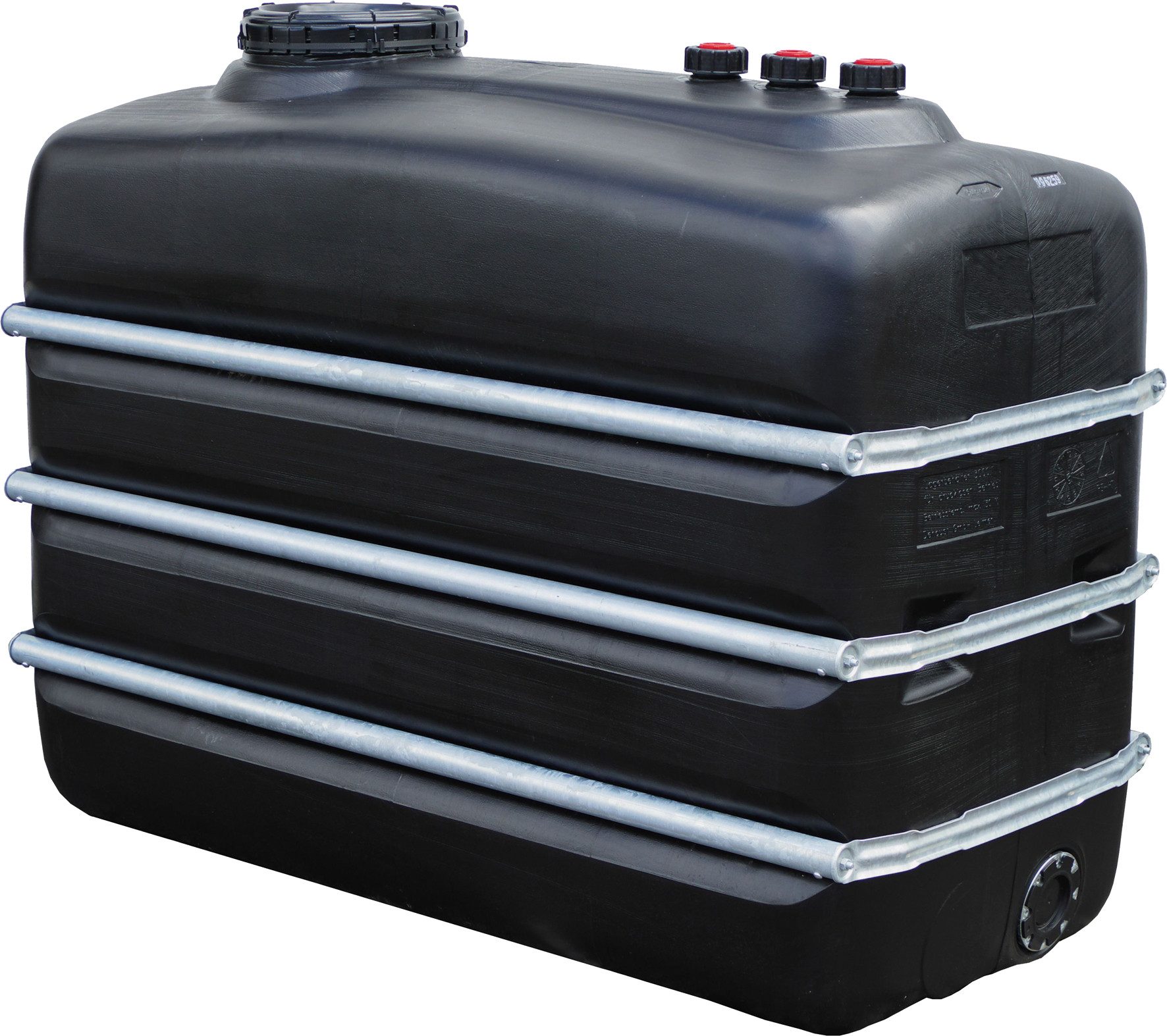 Graf Regentonne Raumspartank 3000 Liter schwarz aus lebensmittelechten PE