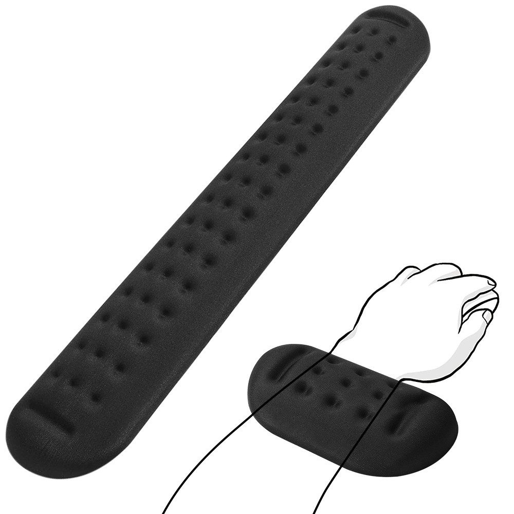 HUGERSTONE Handballenauflage handballenauflage tastatur wrist rest,ergonomische Haltung (Set, 43cm), Tippen und Schmerzlinderung am Handgelenk
