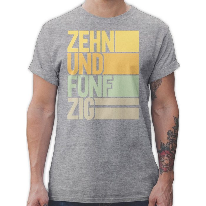 Shirtracer T-Shirt Zehnundfünfzig - 60. Geburtstag - Herren Premium T-Shirt 60 geburtstag mann t-shirt