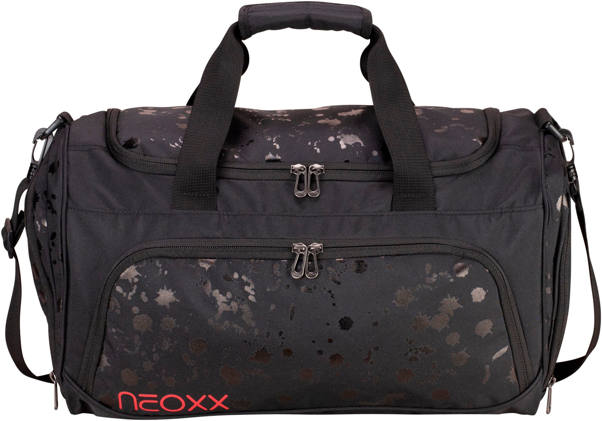 neoxx Sporttasche Move, Splash Black, teilweise aus recyceltem Material