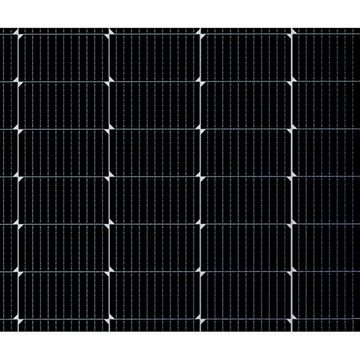 Lieckipedia 4600 Watt batteriekompatible Solaranlage, Growatt XH Wechselrichter, A Solar Panel, Black Frame