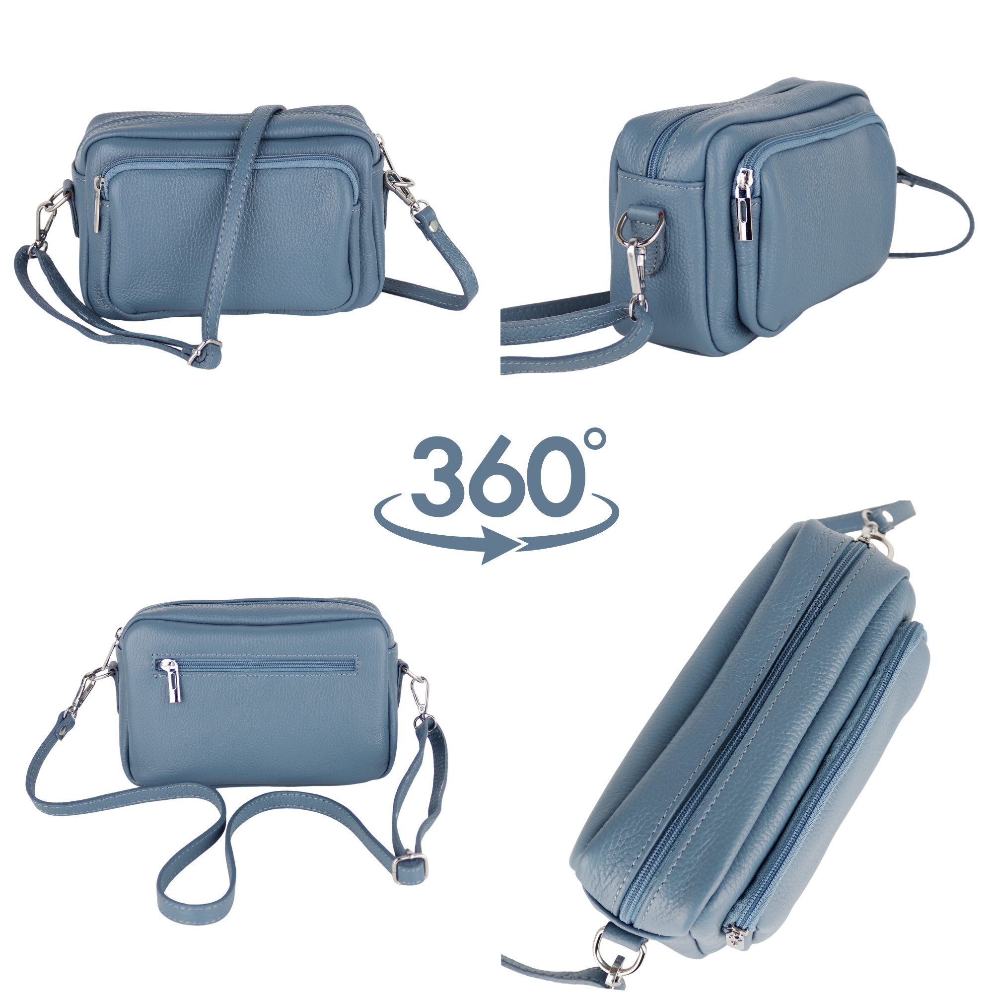 MIRROSI Umhängetasche Damen, Crossbody Bag, Echtleder Made in Italy (1 Tasc günstig online kaufen