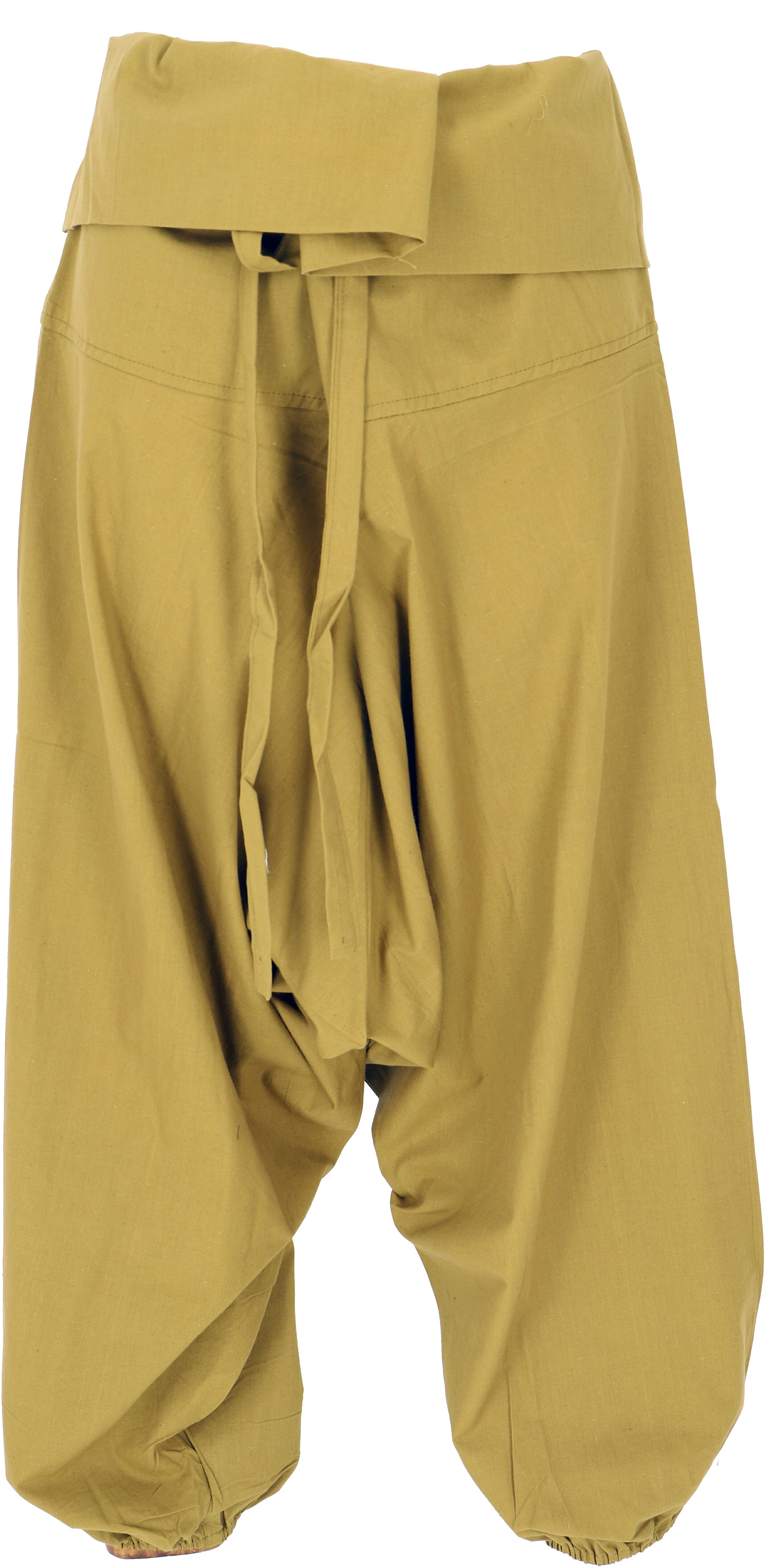 Guru-Shop Relaxhose Haremshose, Pluderhose, Fisherman Pant.. Hippie, Ethno Style, alternative Bekleidung