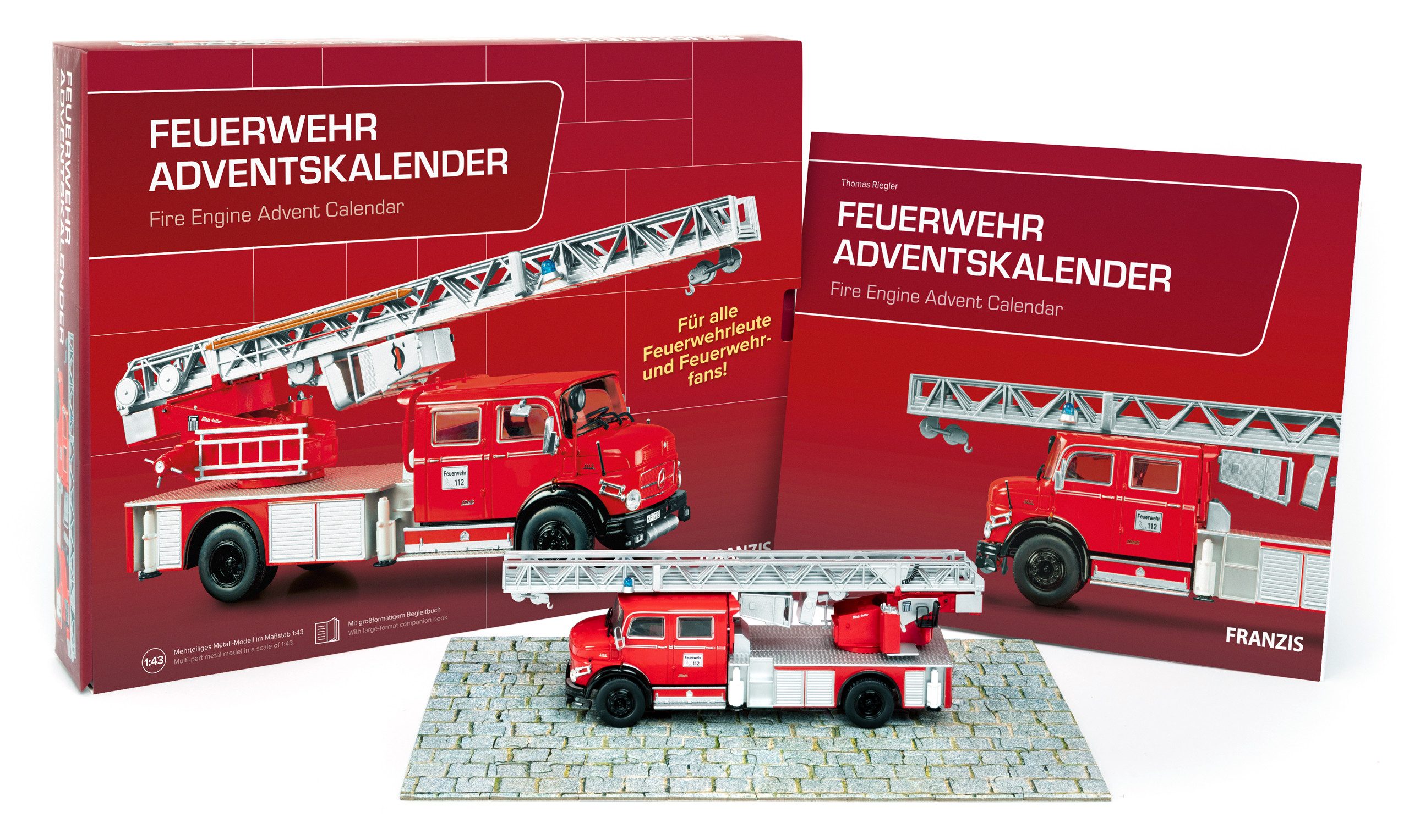 Franzis Adventskalender Feuerwehr Adventskalender Modellauto Weihnachtskalender