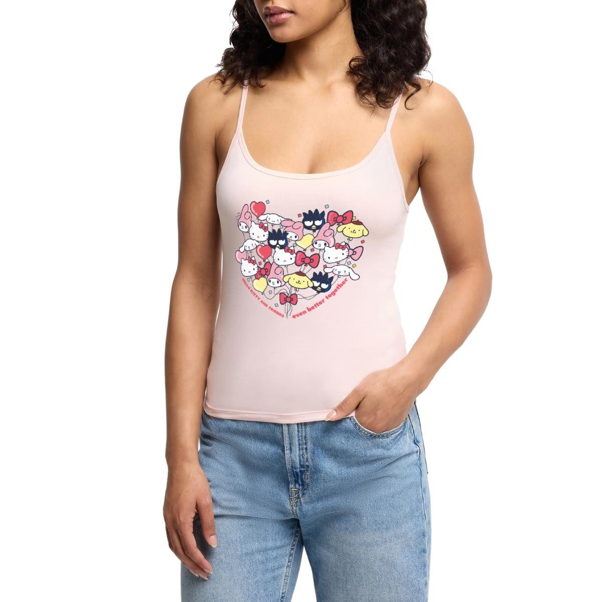 Spaghettitop Hello Kitty And Friends Ballons Frauen Premium Organic Top mit Spaghet
