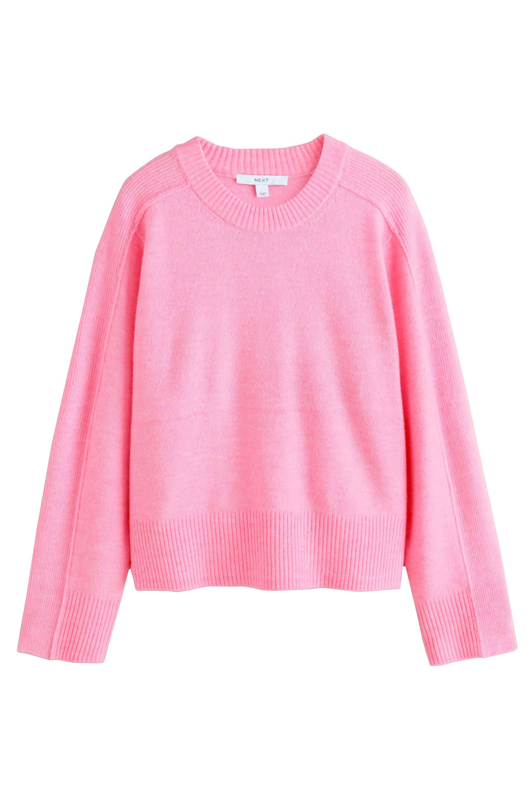 Next Rundhalspullover Gemusterter Strickpullover mit Rundhalsausschnitt günstig online kaufen