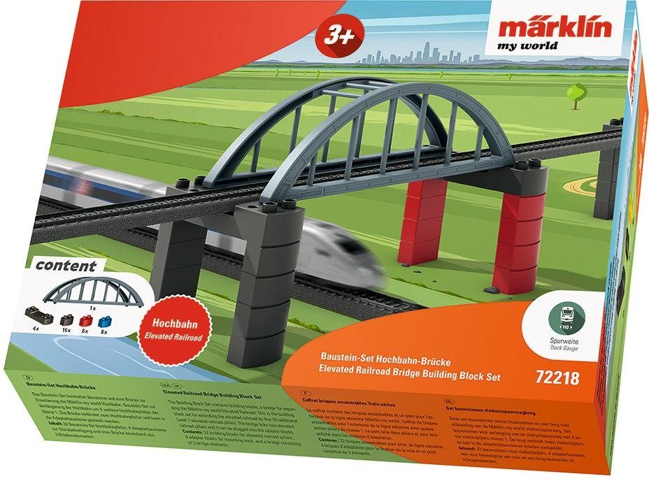 Modelleisenbahn-Hochbahn Märklin my world - Baustein-Set Hochbahn-Brücke - 72218