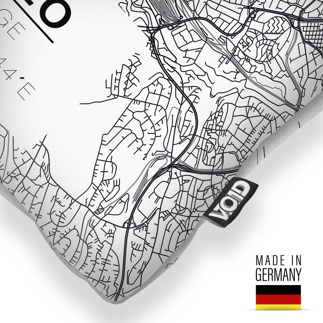 Oslo Landkarte skandinavien VOID Kissenbezug, Stück), Norge (1