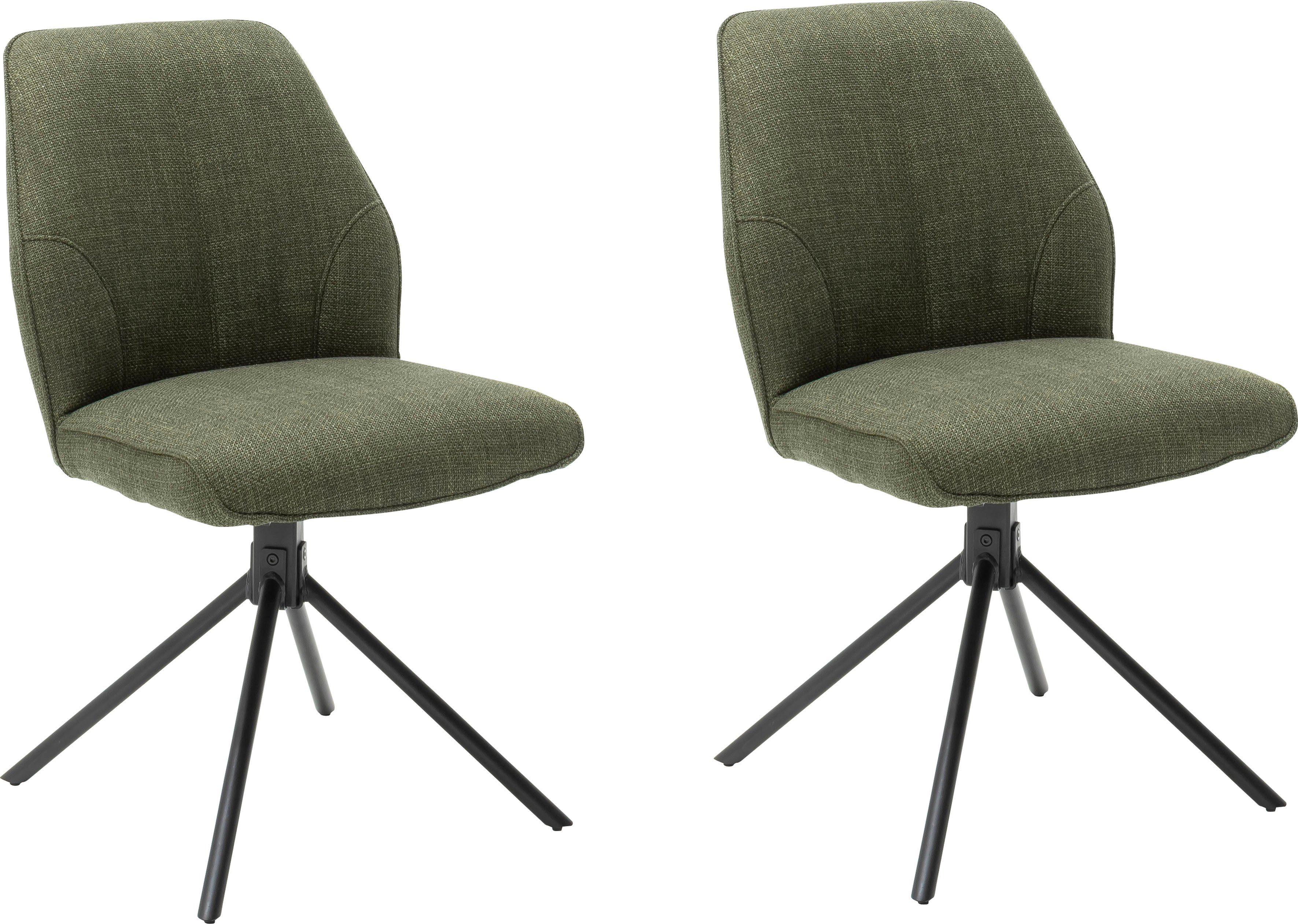 2er-Set, Stuhl | Olive Olive kg furniture belastbar bis 4-Fußstuhl 120 (Set, 2 St), mit MCA Pemba Nivellierung, 180°drehbar