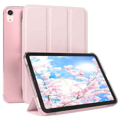 EAZY CASE Tablet-Hülle Smart Case für Apple iPad Mini 6. Gen. (2021) 8,3 Zoll, Tablet Case Hülle mit Sleep Wake Up Funktion Anti-Kratz Tasche Pink