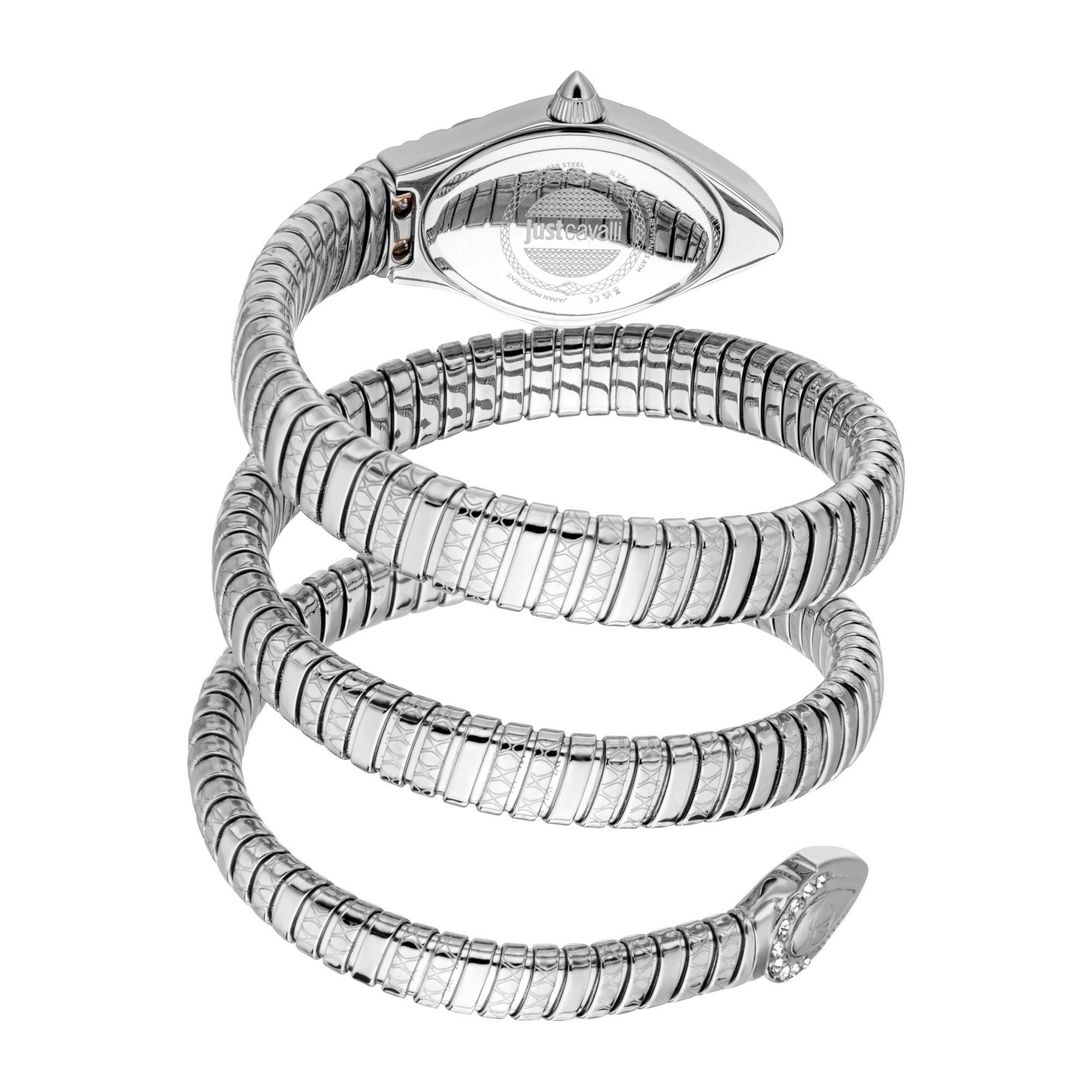 Just Cavalli Time Quarzuhr Aurelia JC1L374M0015, Armbanduhr, Damenuhr, Edelstahlarmband, analog, Kristallsteine