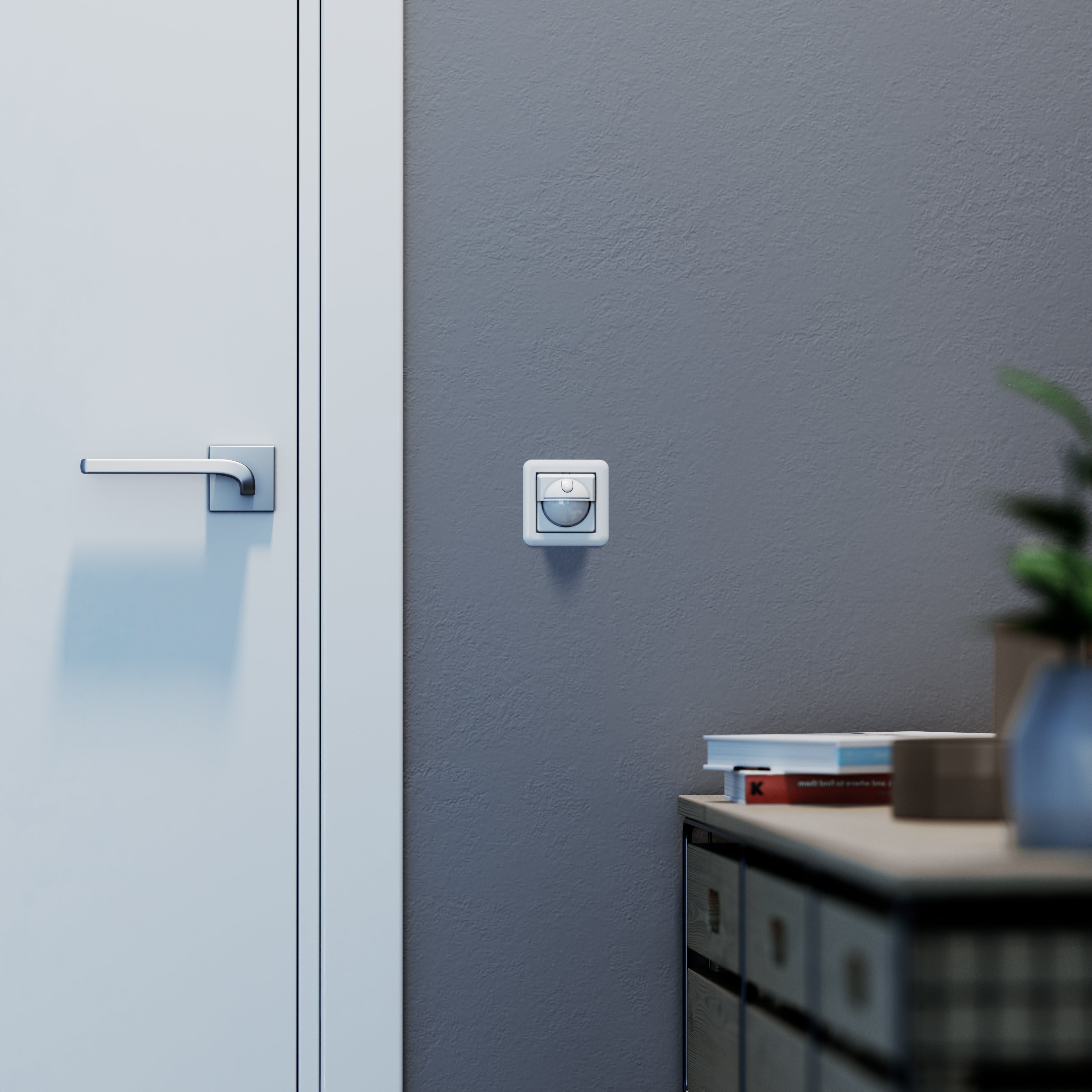 steinel Bewegungsmelder IR 180 UP easy, Wandschalter, 180° Sensorschalter, LED geeignet, Unterputz
