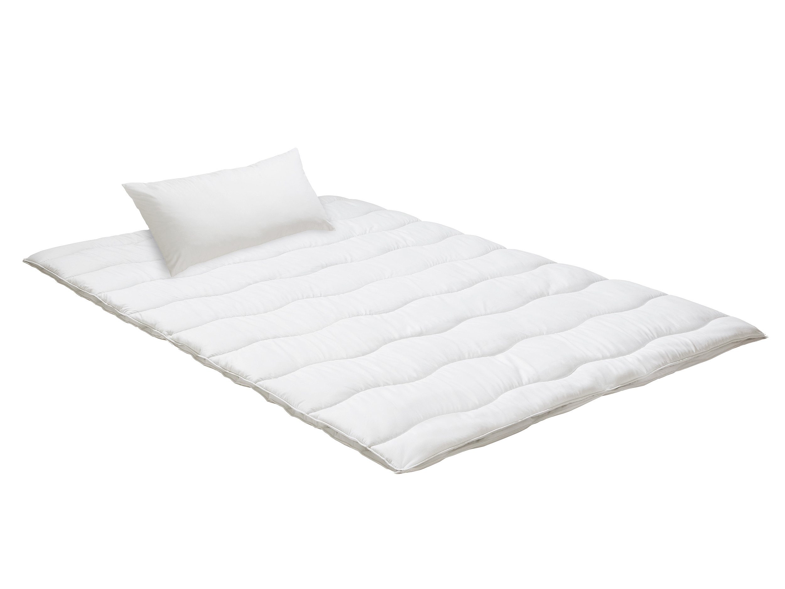 Nightlife Microfaserbettdecke + Microfaserkissen Set Essentials, günstig online kaufen