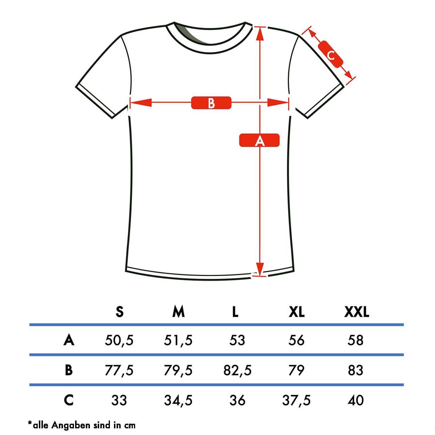 Universum Sportwear Funktionsshirt T-Shirt Sportlicher Schulterschnitt, rot und Saum Abgerundeter Figurbetont elastisch
