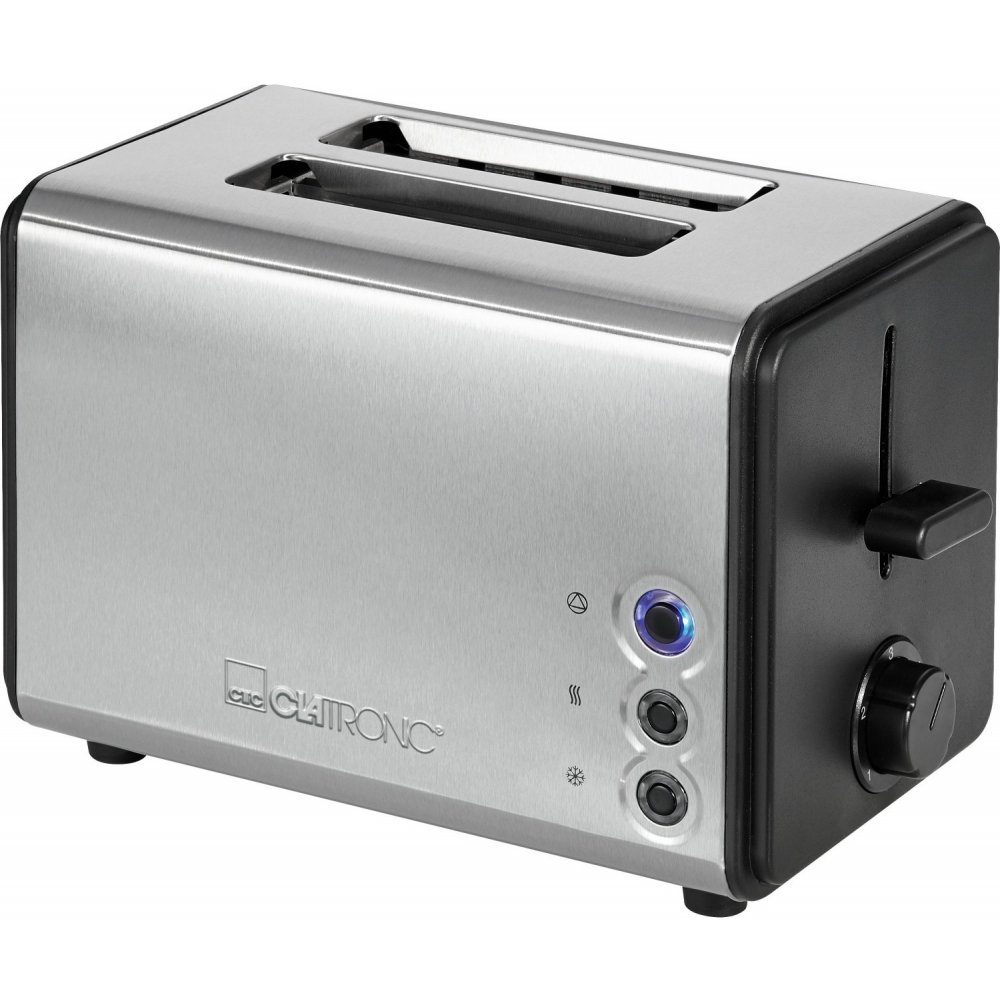 CLATRONIC Toaster TA 3620 Toaster - - 2 für Scheiben 2 Schlitze, silber
