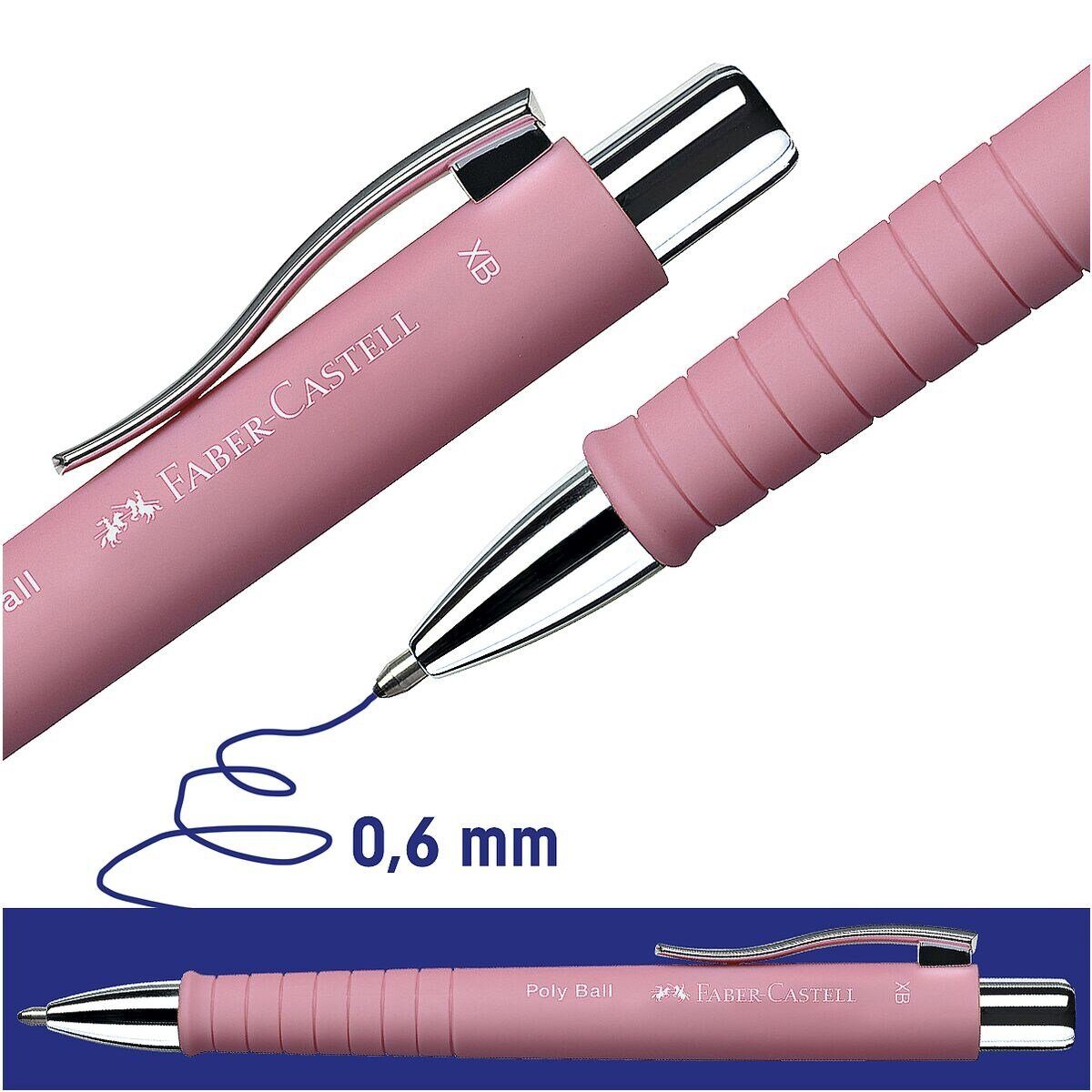 Faber-Castell Kugelschreiber Poly Ball Colours XB, Strichstärke: 0,6 mm, dokumentenecht
