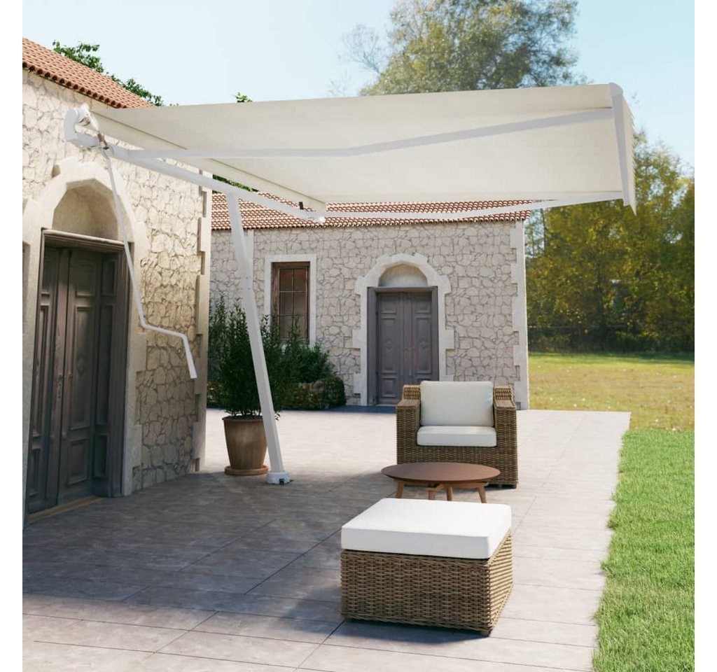 Thumbnail - vidaXL Standmarkise Markise Automatisch 500x350 cm Creme