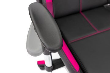 TPFLiving Chefsessel »Fire«, mit Lendenkissen XL Racing Stuhl Bürostuhl aus hochwertigem Kunstleder, Chefsessel Drehstuhl Schreibtischstuhl Zockerstuhl, Belastbarkeit bis 150 kg, 6 Farben wählbar