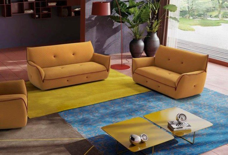 Egoitaliano Polstergarnitur Yuki, extravagantes Design und höchster Sitzkomfort, tolle Details, Set, bestehend aus einem 2,5- und einem 2-Sitzer, mit innovativen