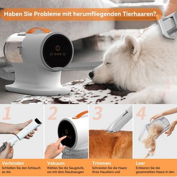 Welikera Handstaubsauger Staubsauger für Haustiere, 50dB 12000Pa Haustierpflegegeräte