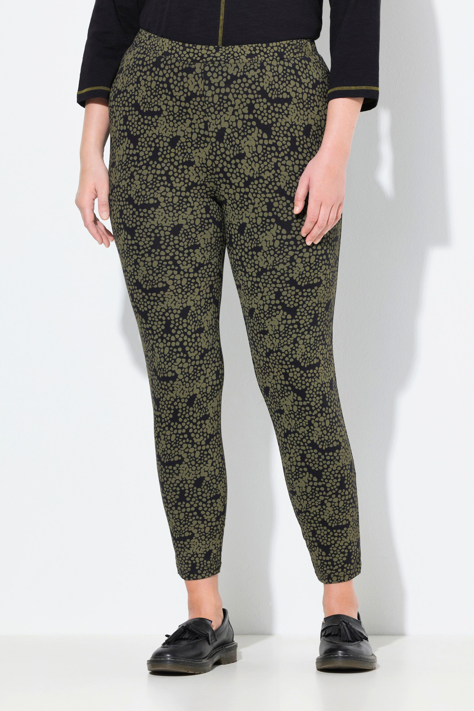 Ulla Popken Leggings Leggings bedruckt schmales günstig online kaufen