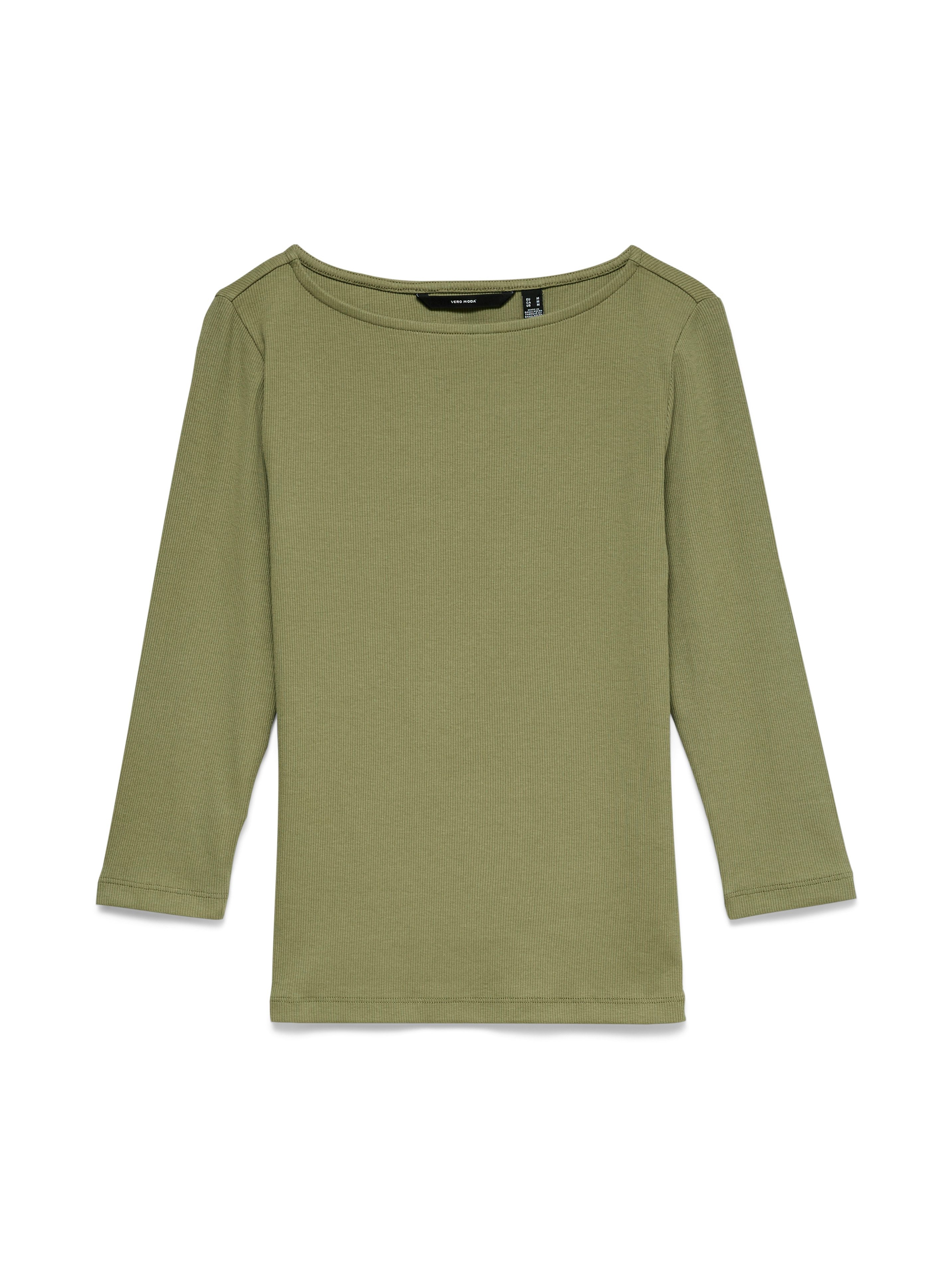 Vero Moda T-Shirt VMCHLOE PANDA 3/4 BOATNECK TOP JRS Baumwollmischung, slim fit