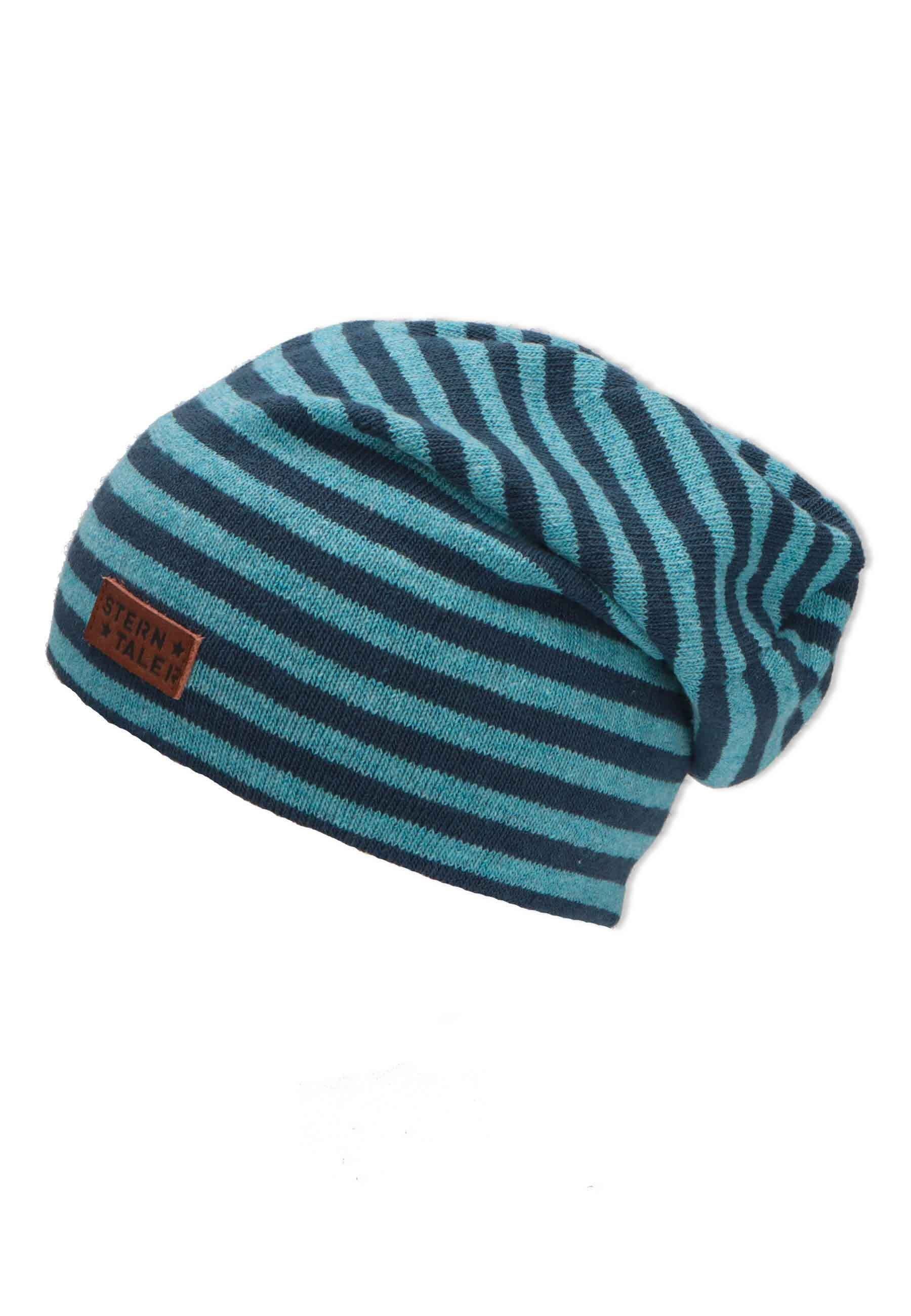 STERNTALER® Beanie Beanie (1-St., Wintermütze gefüttert mit Baumwollfleece) Kinder Mütze aus Baumwollmischgewebe mit Streifen mehr