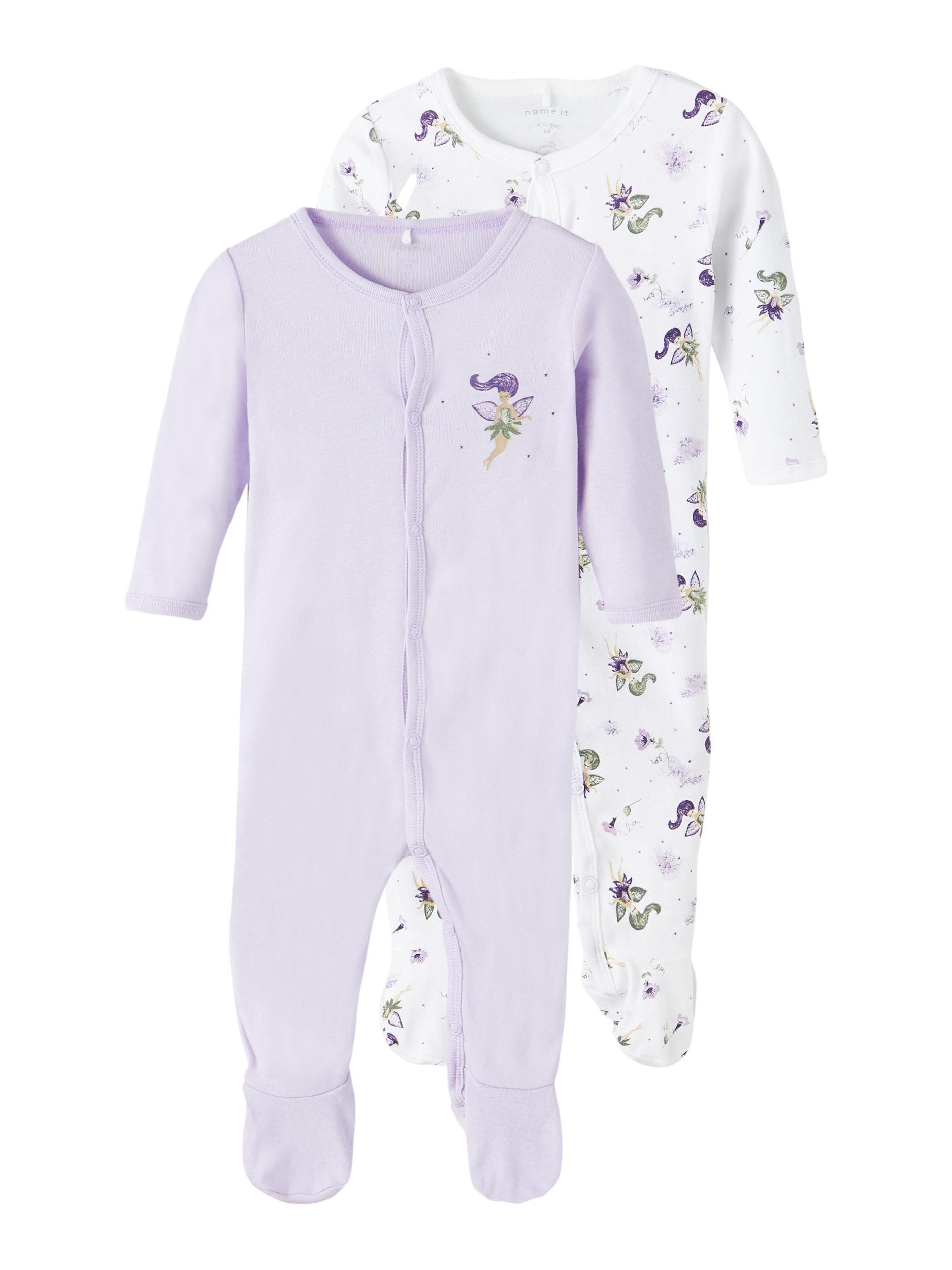 Strampler 2er Pack Mädchen Einteiler Orchid Petal-98