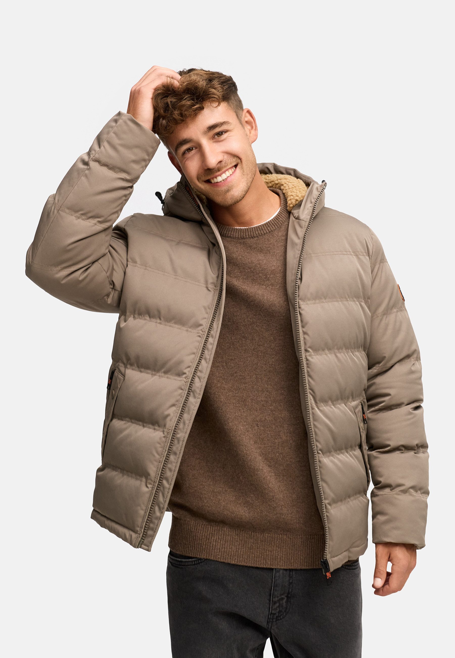 Indicode Steppjacke Herren Nemos Herrenjacke Daunen-Optik