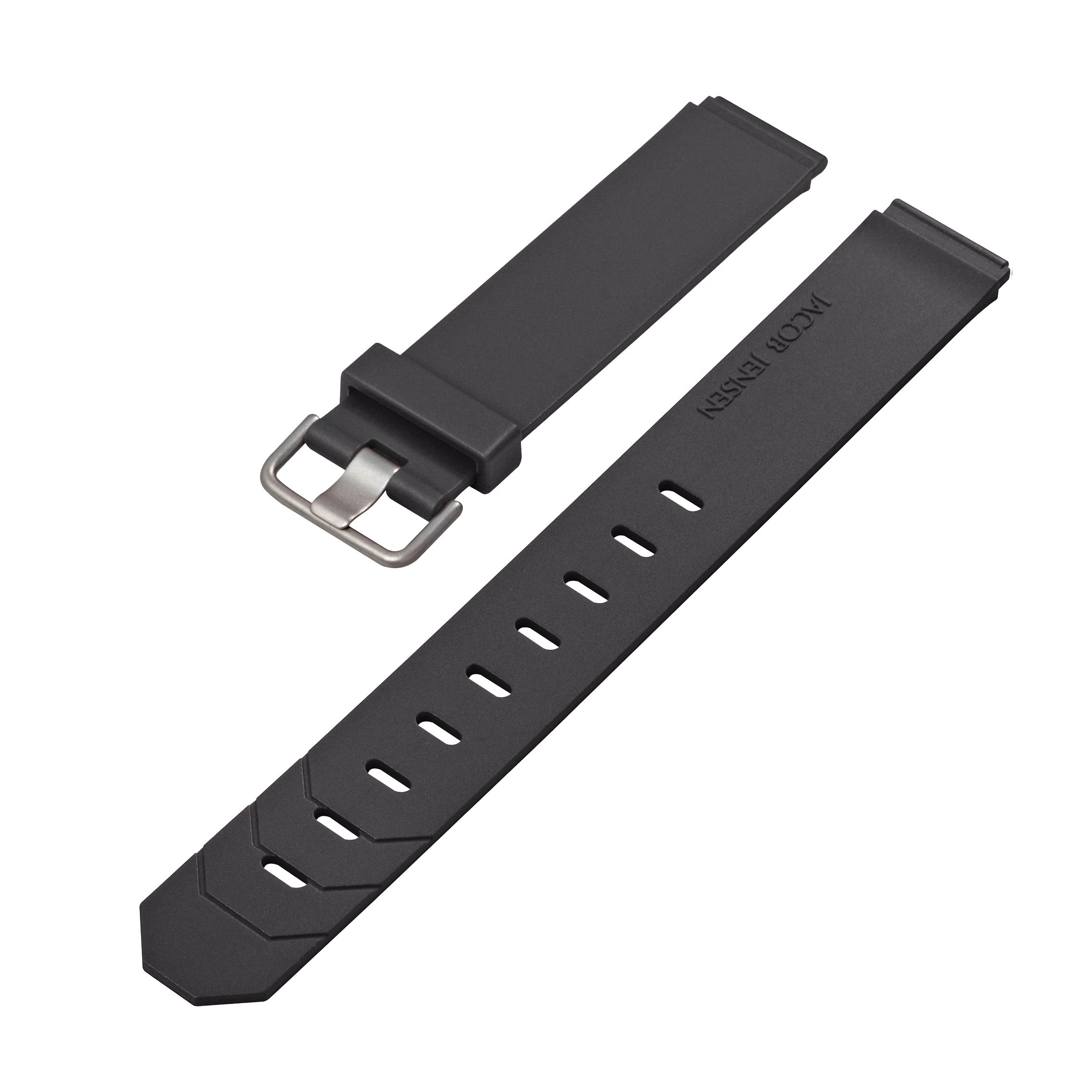 Jacob Jensen Uhrenarmband 570071710m, Wechselarmband, Ersatzband, Kautschuk