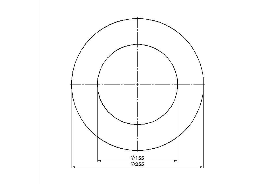 Firefix Ofenrohr FireFix Mauerrosette Ø 150 mm, grau