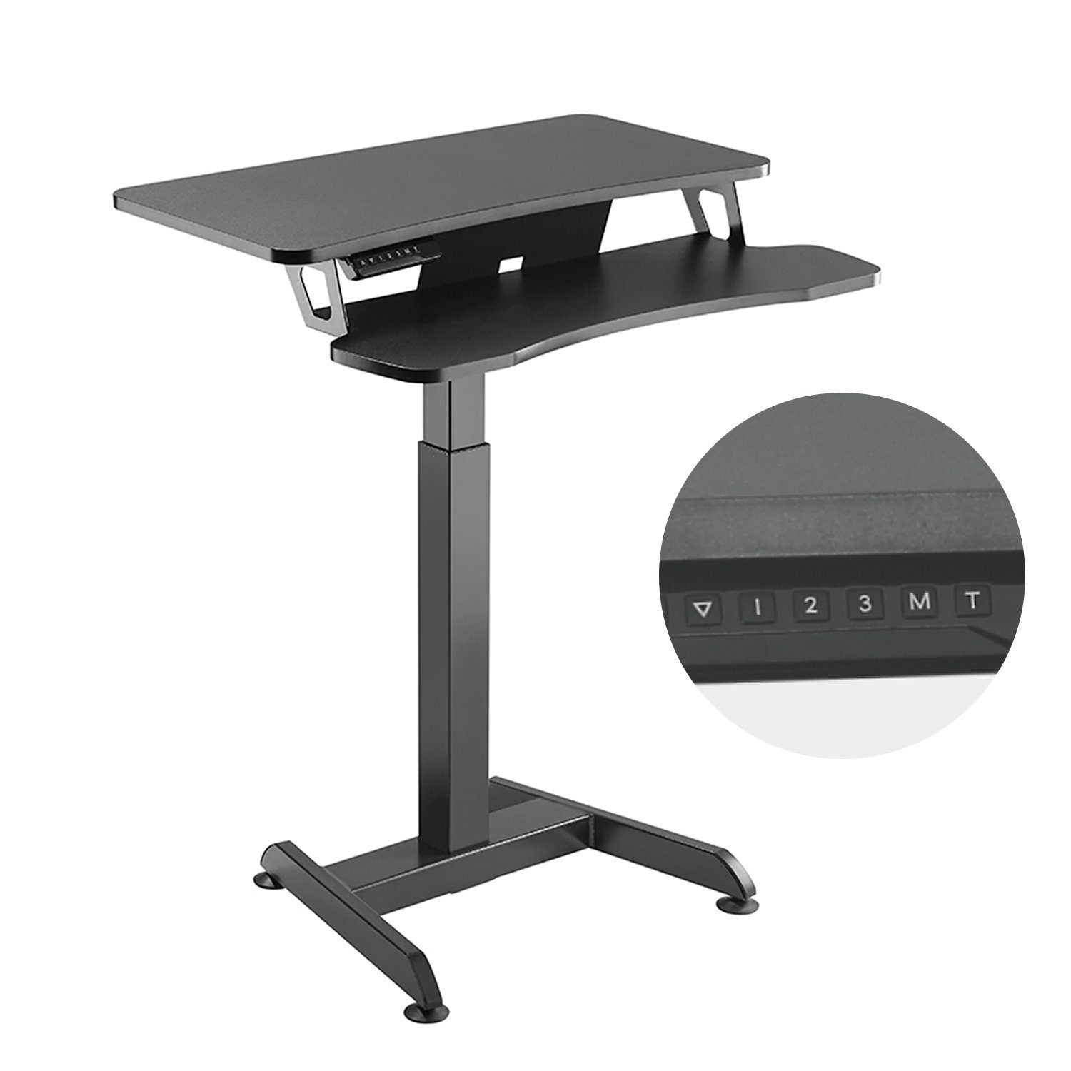 Maclean Arbeitstisch MC-835, Elektrisch Höhenverstellbarer Computertisch von 72 bis 122 cm