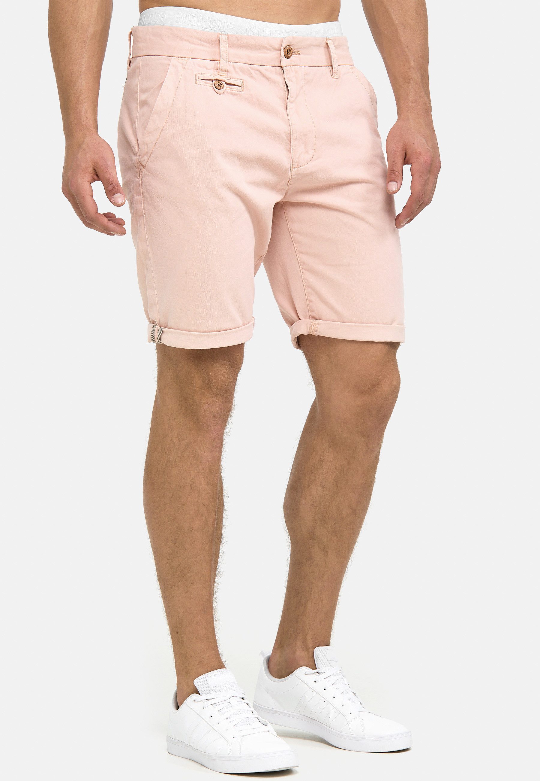 Indicode Chinoshorts Herren Cuba Chino Shorts Herrenshorts aus Baumwollgemisch