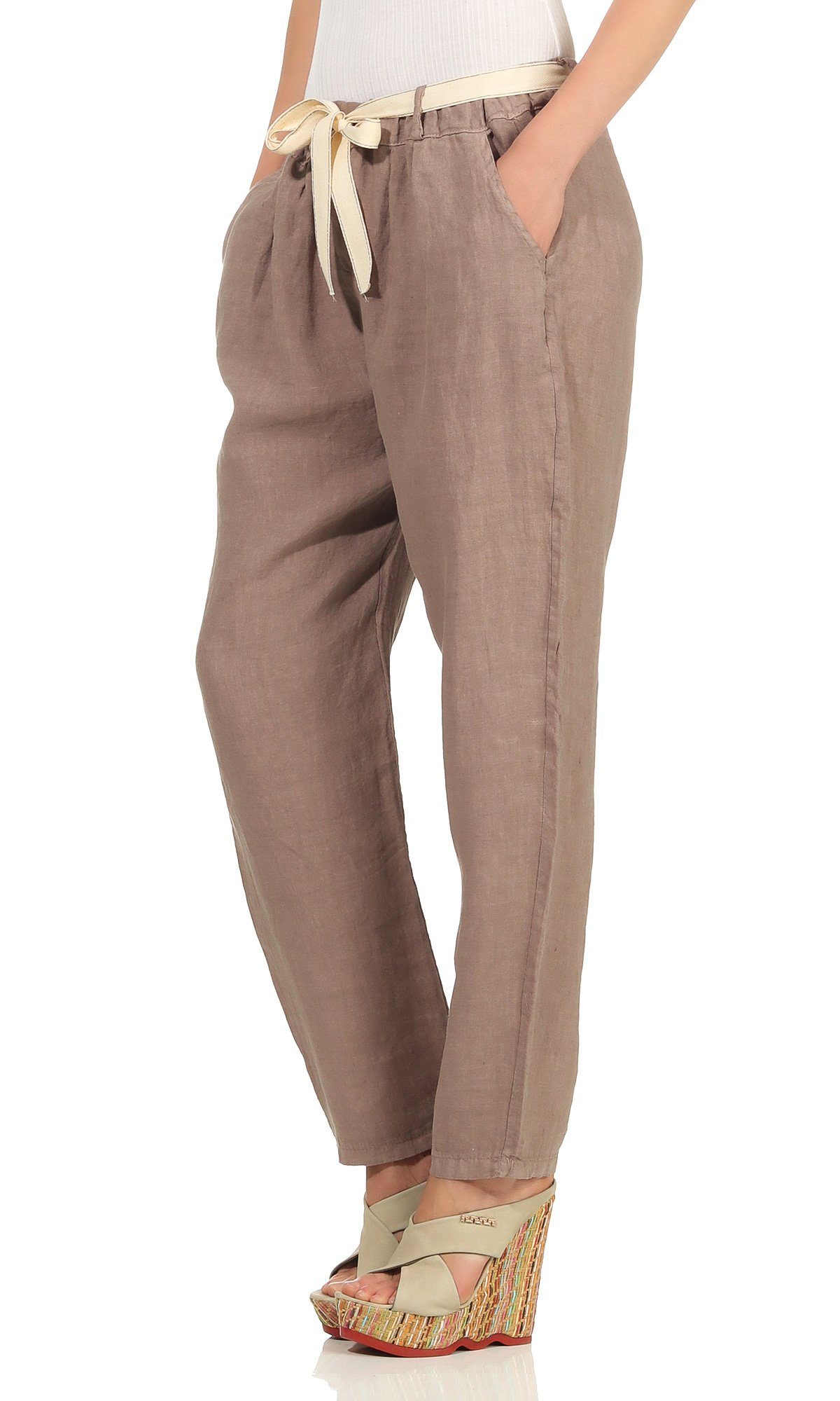 Mississhop Leinenhose Leinenhose 100 % Leinen günstig online kaufen