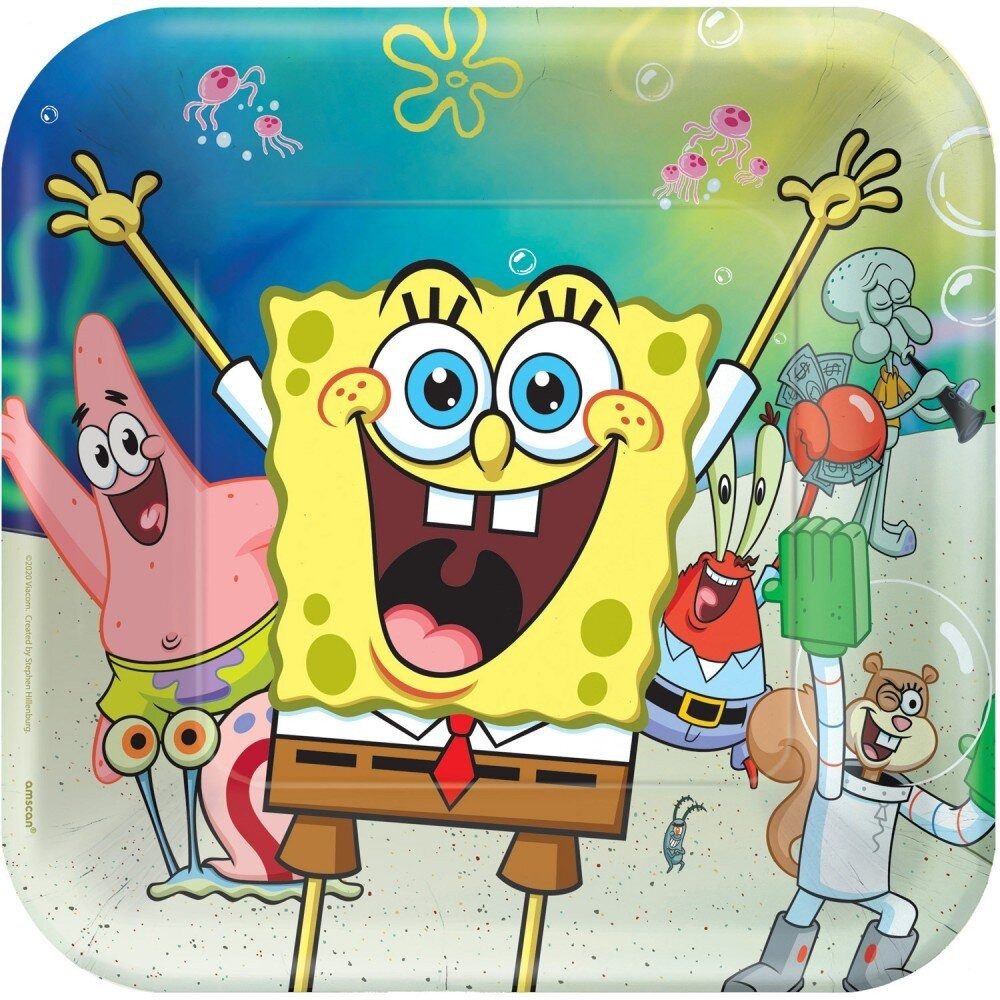Riethmüller Pappteller SpongeBob Schwammkopf Laugh Papierteller