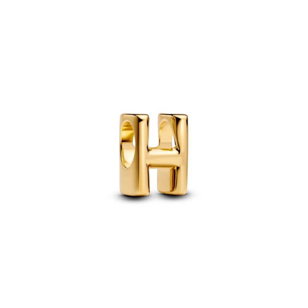 Pandora Charm-Einhänger Pandora Moments Buchstabe H Alphabet-Charm 763954C00