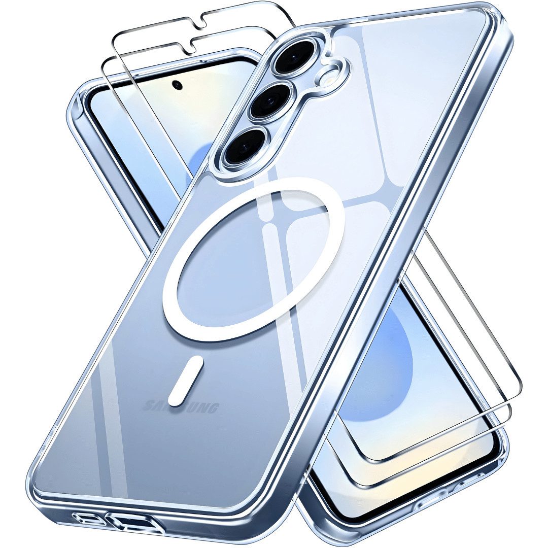 SmartUP Smartphone-Hülle + 2X Schutzglas für Samsung Galaxy S26 Panzerfolie MagSafe Case 9H 6,3, MagSafe-Technologie