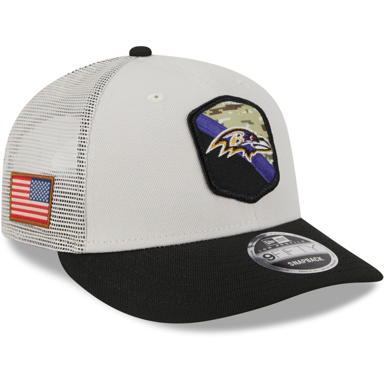 New Era Baltimore Salute to Profile Ravens Cap NFL Snapback Snap Service 9Fifty Low