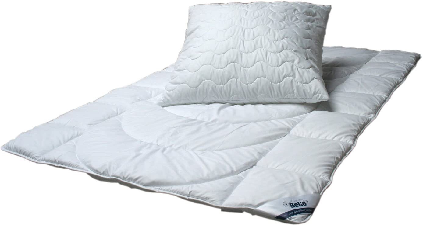 MeineMatratze24 Ganzjahresbettdecke + Kopfkissen WOW-SET, Füllung: Klimafas günstig online kaufen