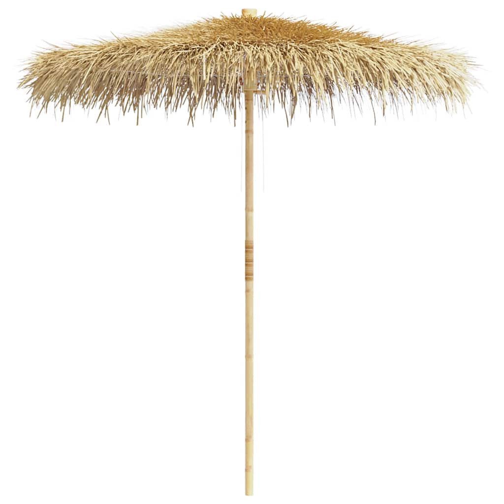 vidaXL Sonnenschirm Bambus-Sonnenschirm mit Bananenblatt-Dach 210 cm
