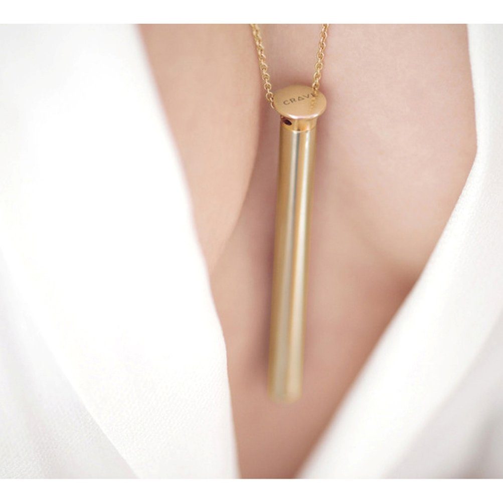 Mini-Vibrator gold Vesper - Vibrator Vibrator-Halskette CRAVE Necklace