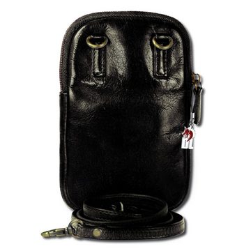 DrachenLeder Handtasche DrachenLeder Damen Handtasche Tasche (Handtasche), Damen, Herren Tasche aus Echtleder in schwarz, ca. 13cm Breite