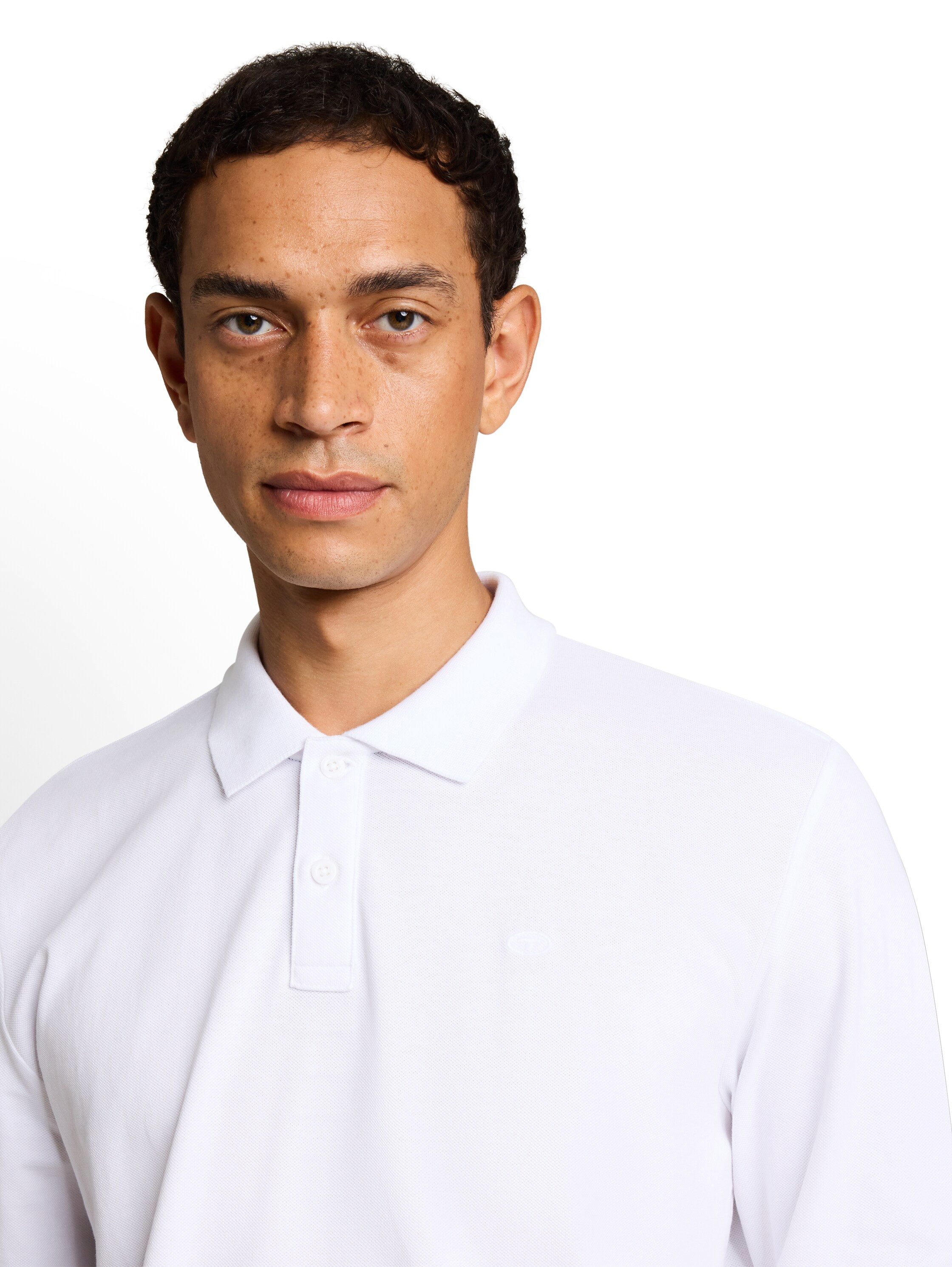 TOM TAILOR Langarm-Poloshirt mit Logo-Stickerei – Bild 2 von 5